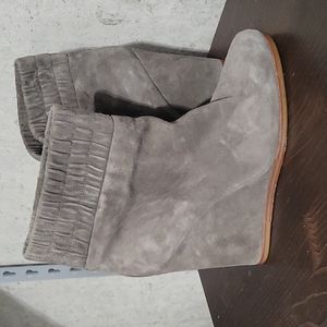 Dolce Vita Taupe Suede Ankle Boot
